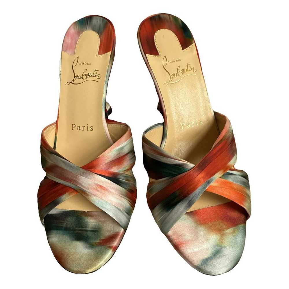 Christian Louboutin Silk mules & clogs - image 1