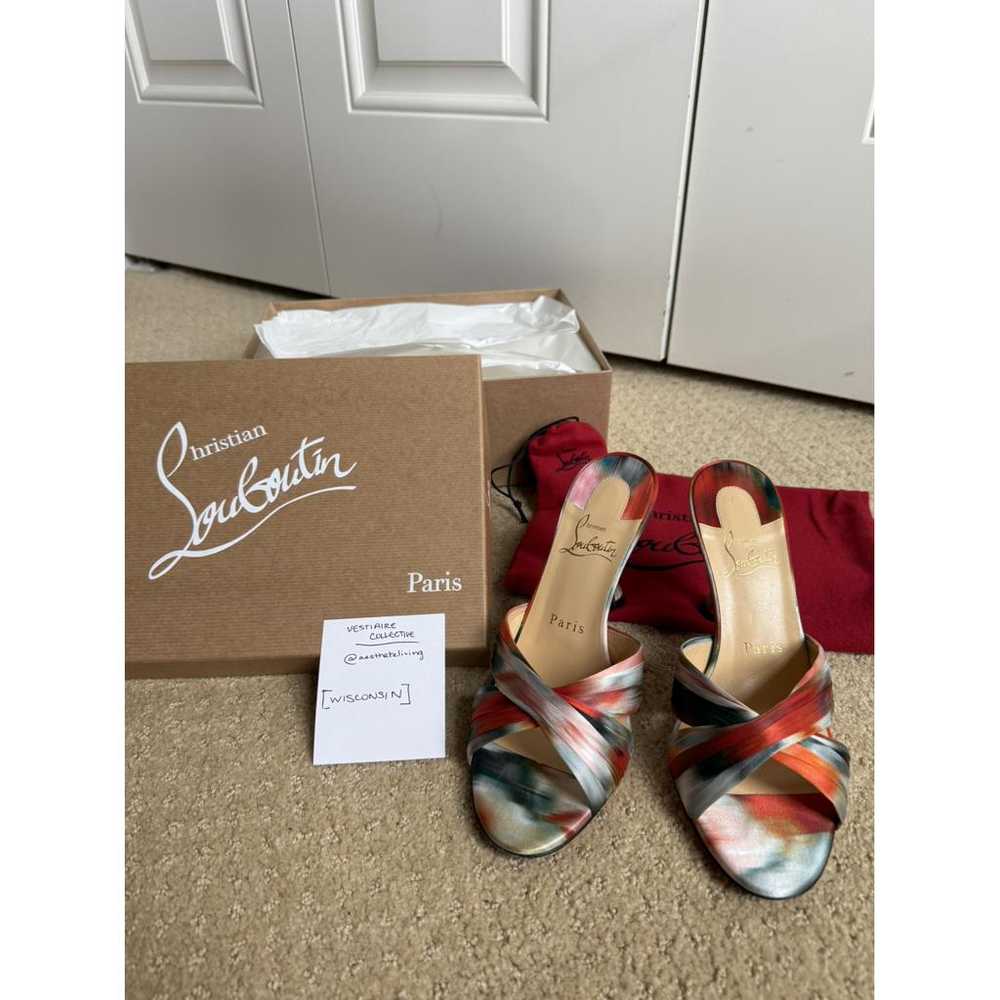 Christian Louboutin Silk mules & clogs - image 2