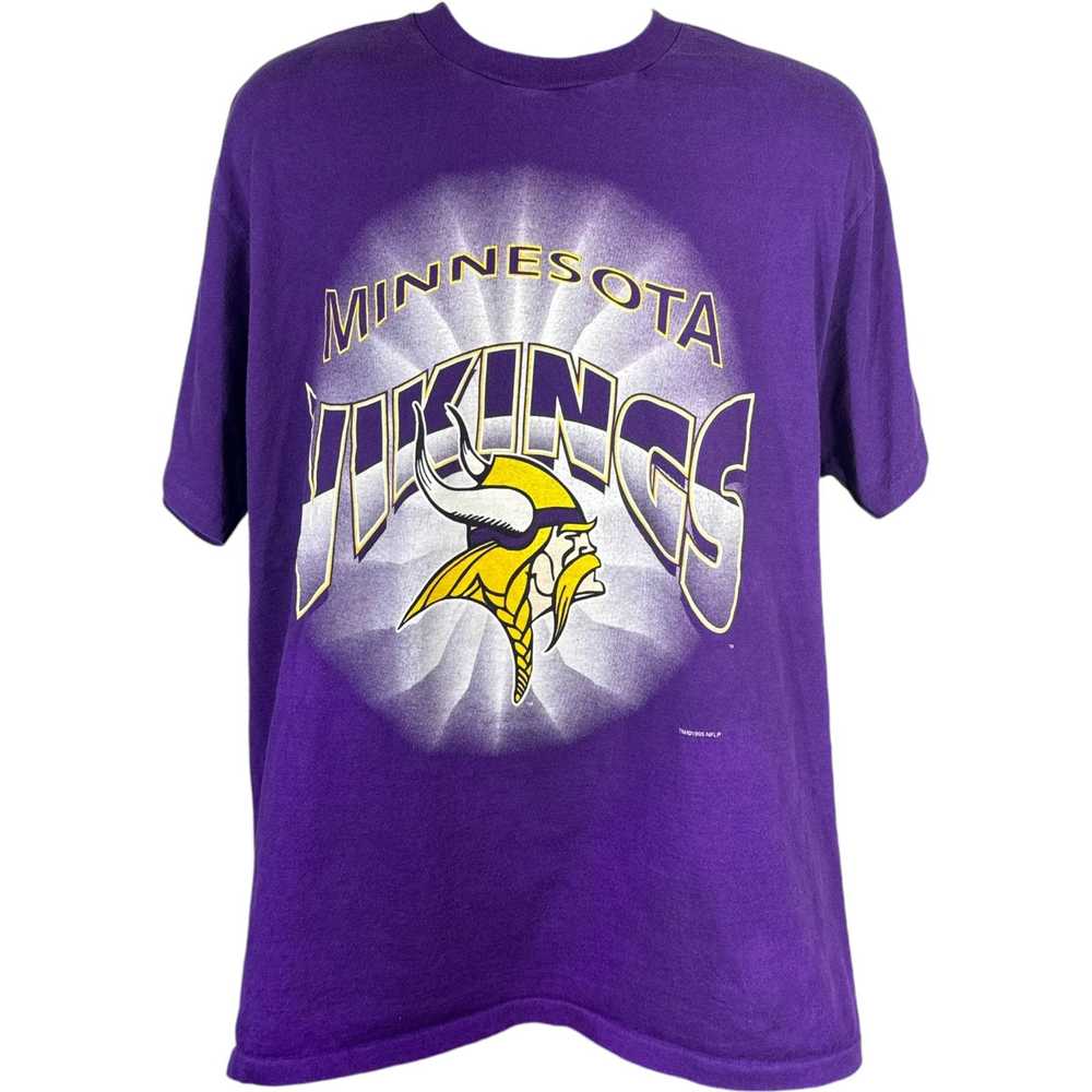 Tultex Vintage Minnesota Vikings Logo Spellout NF… - image 1