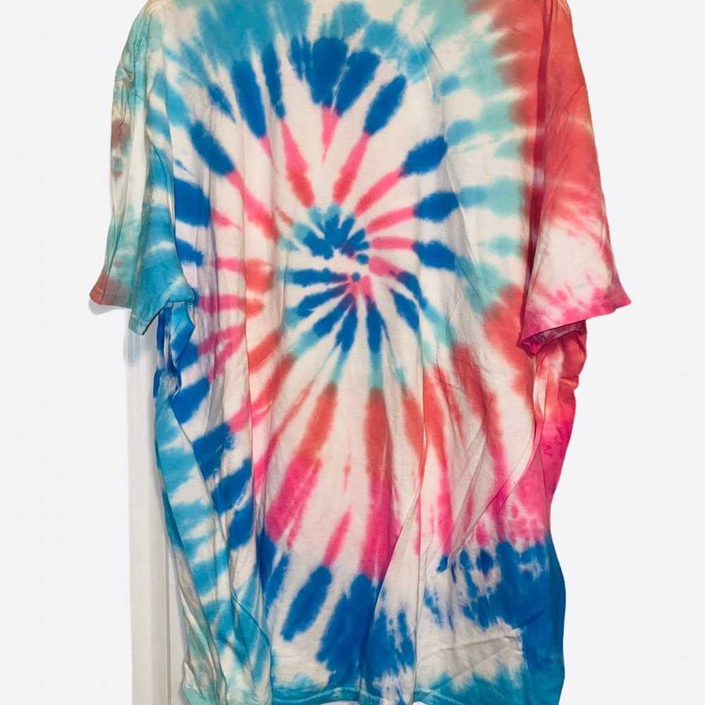 Lisa Frank XOXO Kitten tie dye tee 2XL - image 5