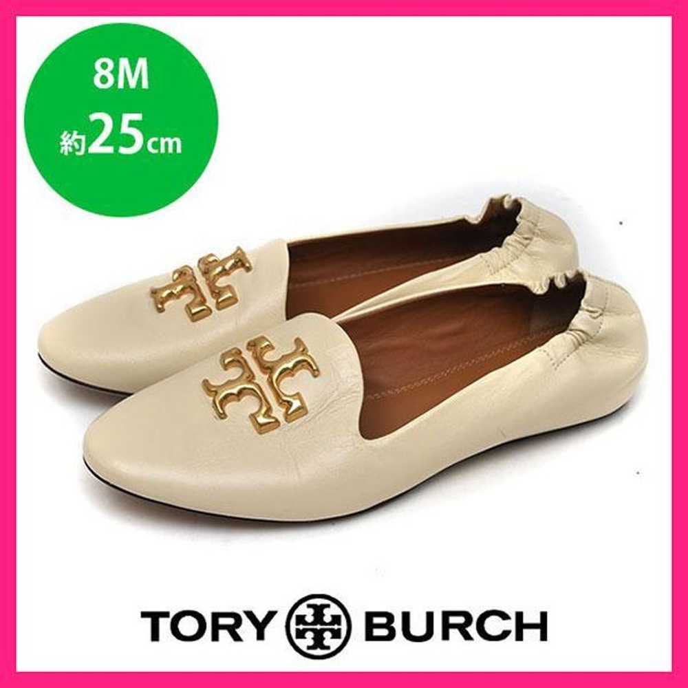 Almost new ❤️ Tory Burch logo slip-on flat shoes … - image 1