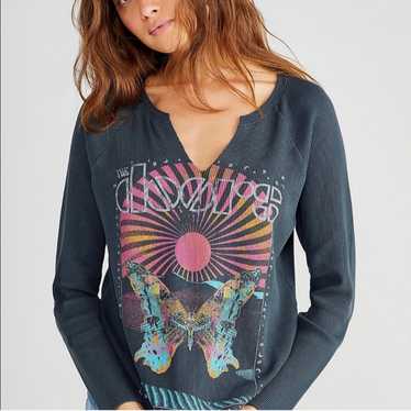 Daydreamer The Doors good 1968 Cropped Thermal Tee Long Sleeve NWT