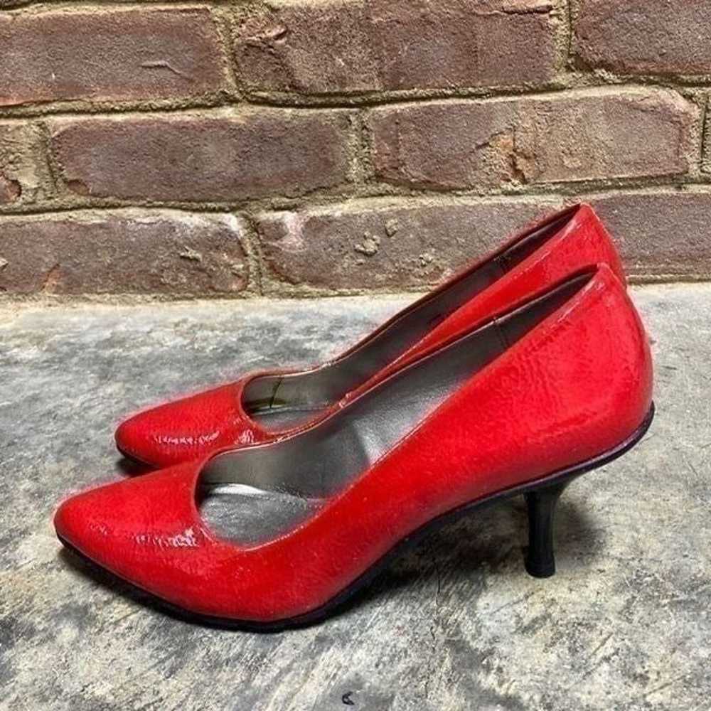 Kenneth Cole Reaction Red Patent Heels Size 7 New - image 4