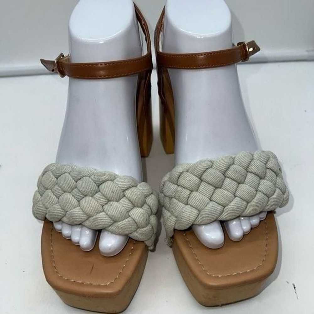 Madden Girl Chunky Braided Platform Buckle Sandals - image 3