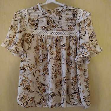 June & Hudson Paisley Blouse (S) - image 1