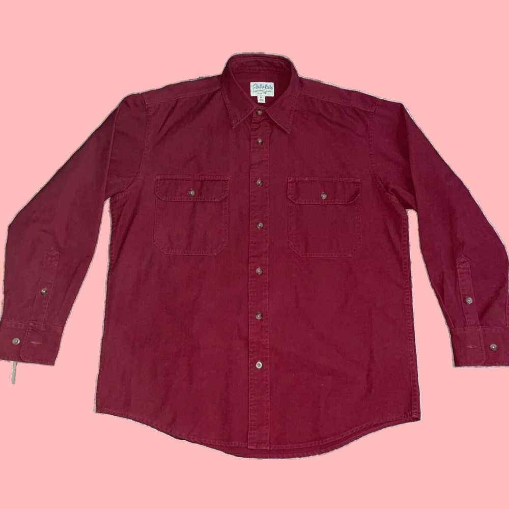 Vintage Classic Fit Button Down Long Sleeve Shirt… - image 1