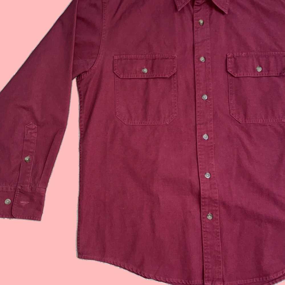 Vintage Classic Fit Button Down Long Sleeve Shirt… - image 3