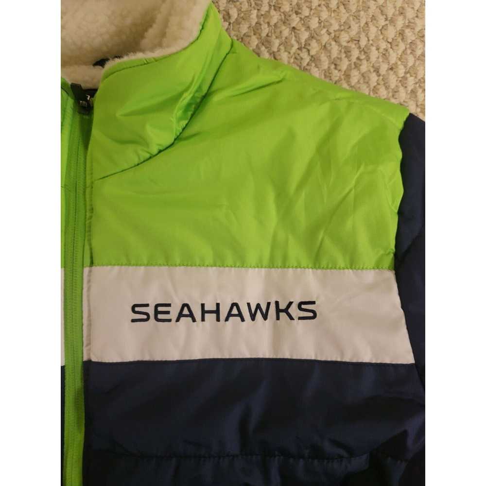 NFL Seattle SEAHAWKS Fleece Lined Winter Puffer M… - image 2