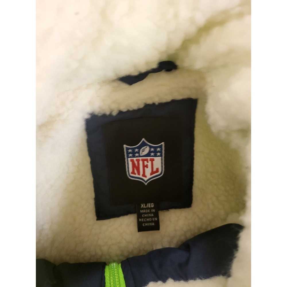 NFL Seattle SEAHAWKS Fleece Lined Winter Puffer M… - image 4