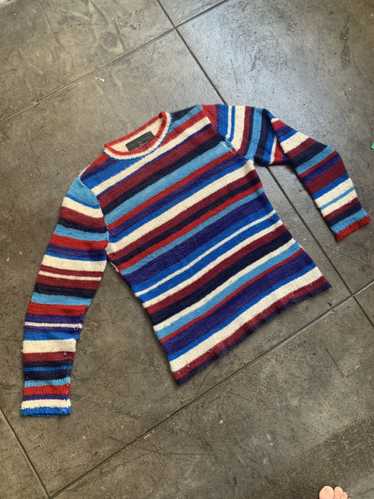 The Elder Statesman 100% Kashmire Cashmere Striped