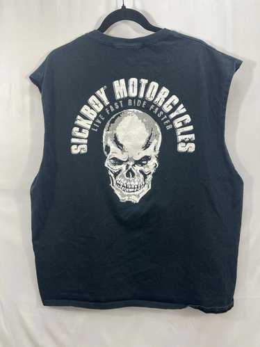 Gildan 2XL- Sickboy Motorcycles Cut Off- Live Fast