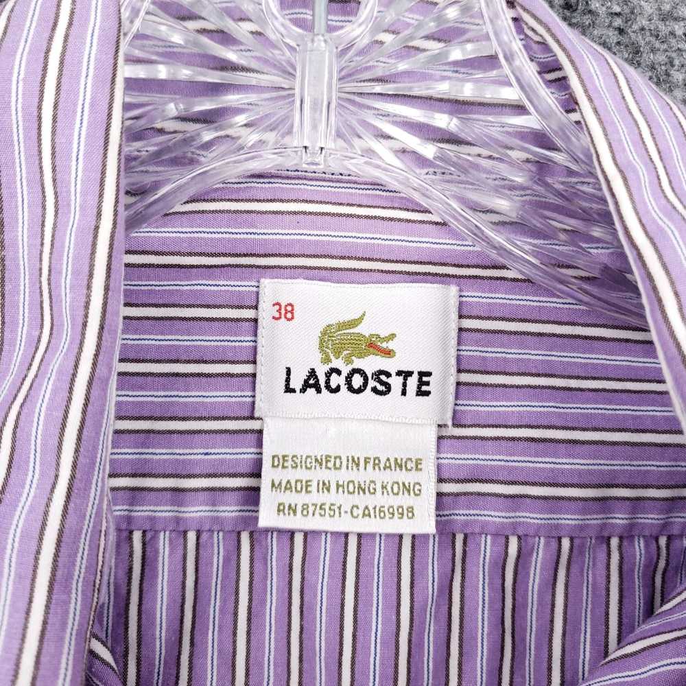 Lacoste Authentic Purple Striped Crocodile Embroi… - image 7