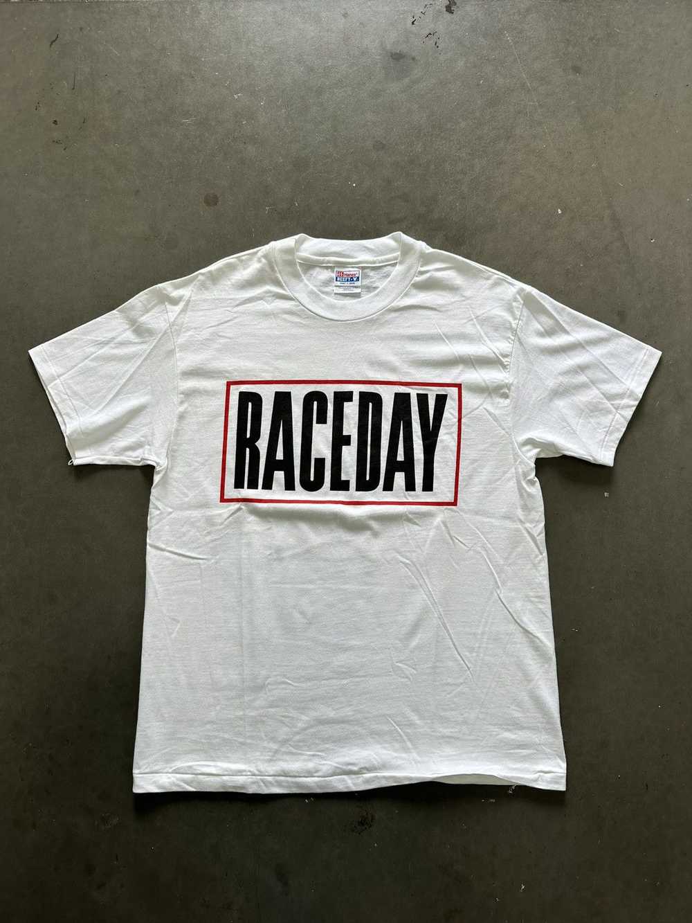 Vintage Vintage "Race Day" Running/Racing Tshirt - image 2