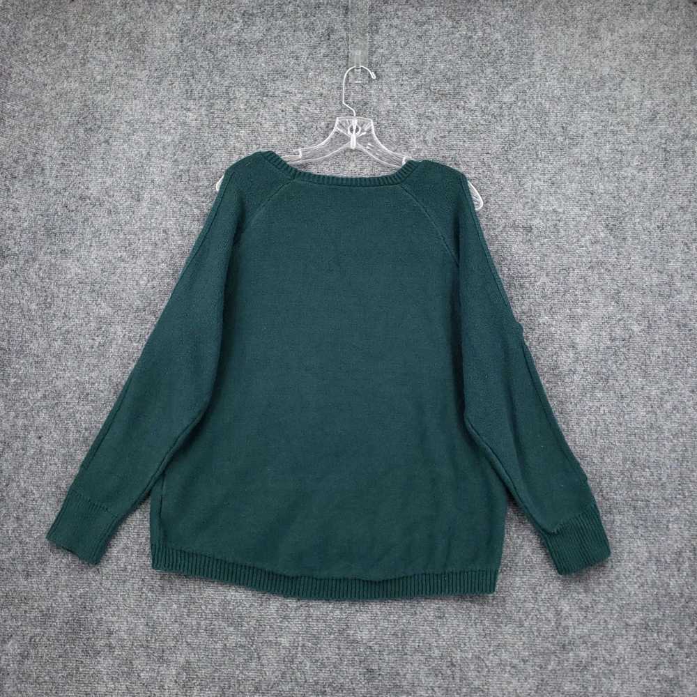 Torrid Plush Plus Size Green Sweater for Women wi… - image 2