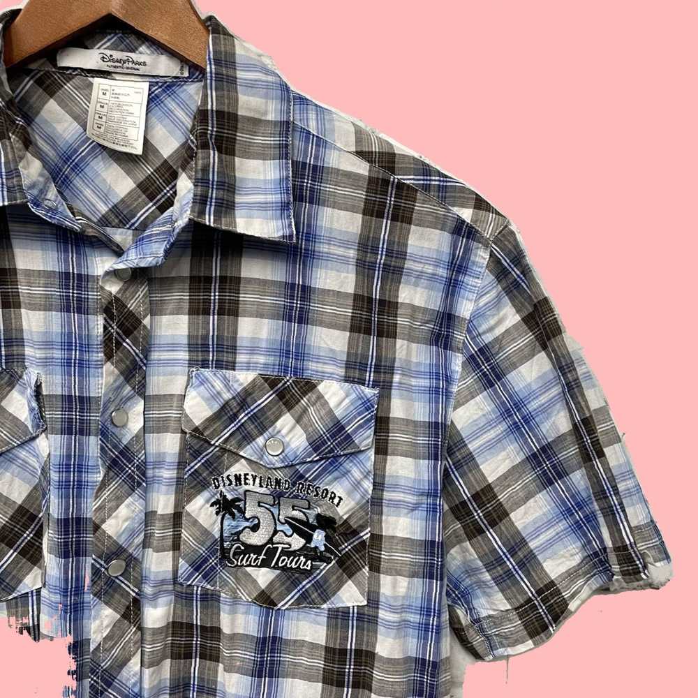 Vintage Classic Plaid Short Sleeve Button Down Sh… - image 2