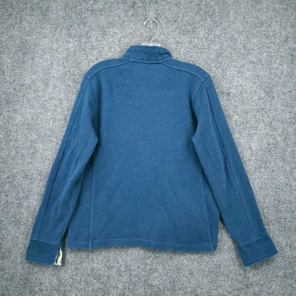 Orvis Luxurious Blue Quarter Zip Pullover Sweater… - image 2