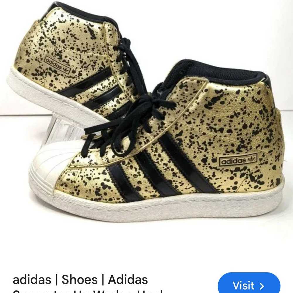 Adidas Superstar Wedge Heel Sneakers New - image 1