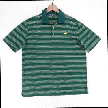 Vintage Green Stripe Pima Cotton Masters Collecti… - image 1