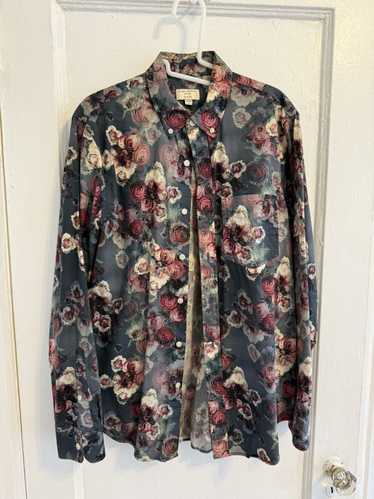 Club Monaco Club Monaco Floral Print Button Down