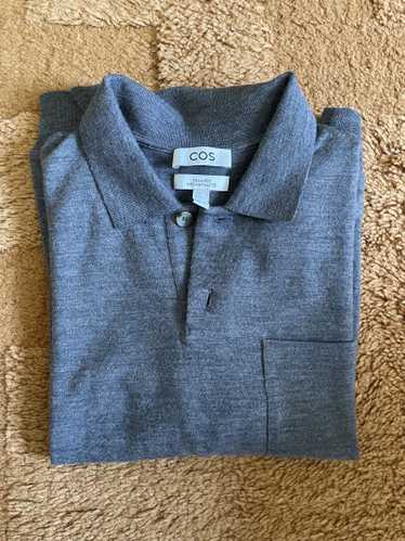 Cos Merino Wool Long Sleeve Polo