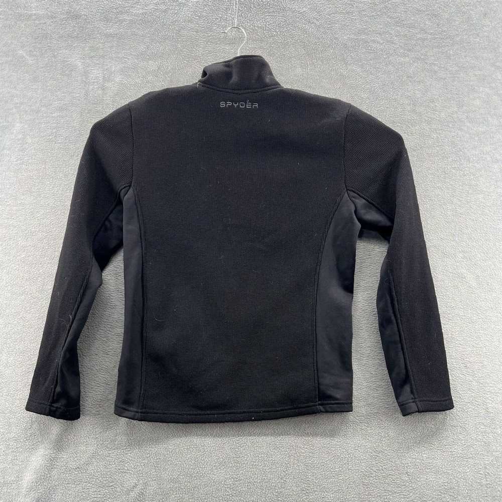 Spyder Authentic Black Knit Half Zip Mens Size S … - image 2