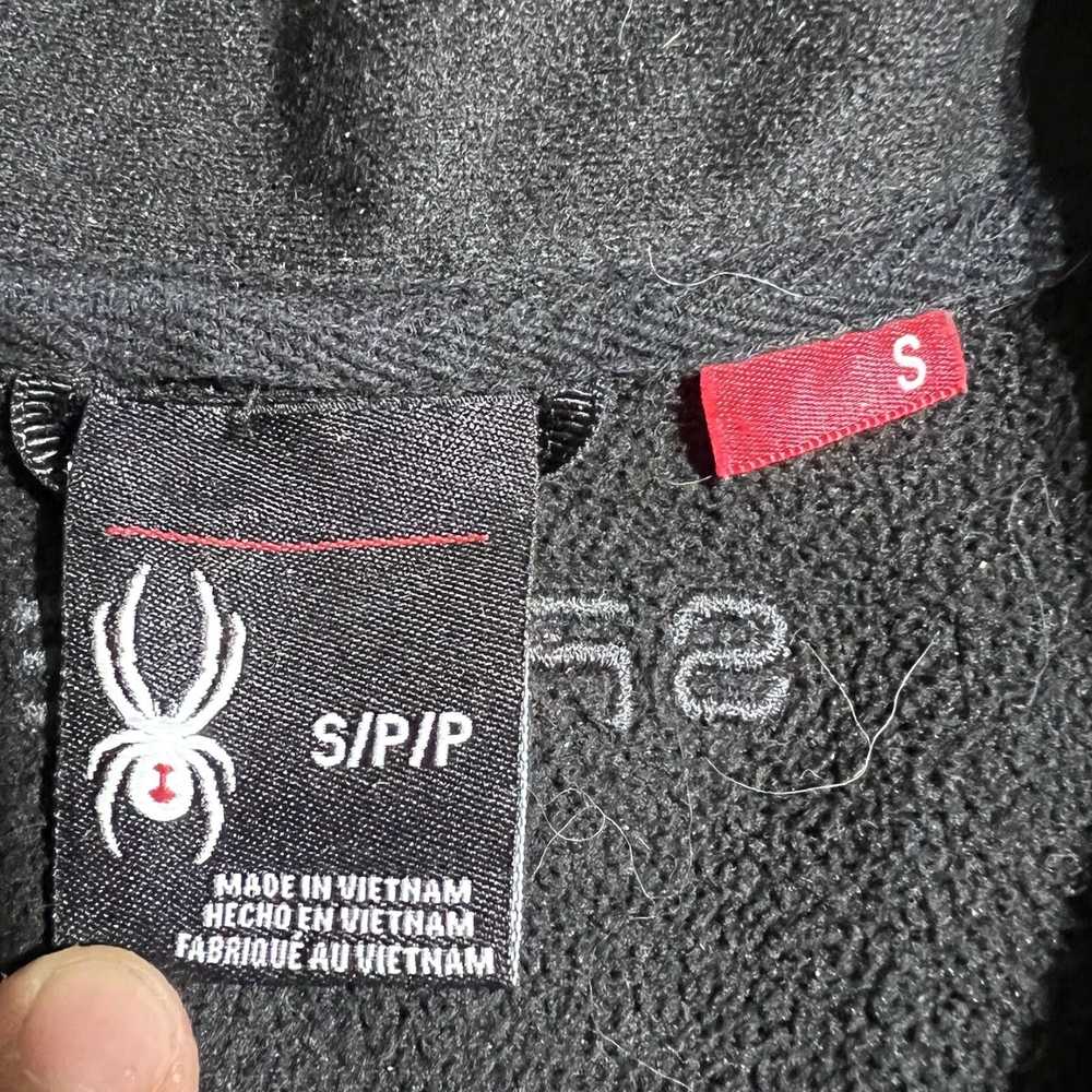 Spyder Authentic Black Knit Half Zip Mens Size S … - image 3