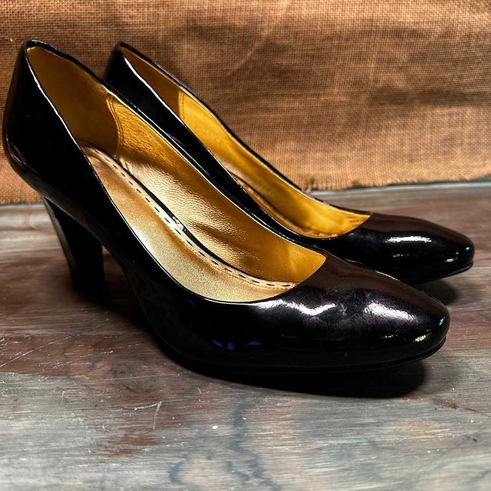 Coach black patent leather round toe pumps - image 11