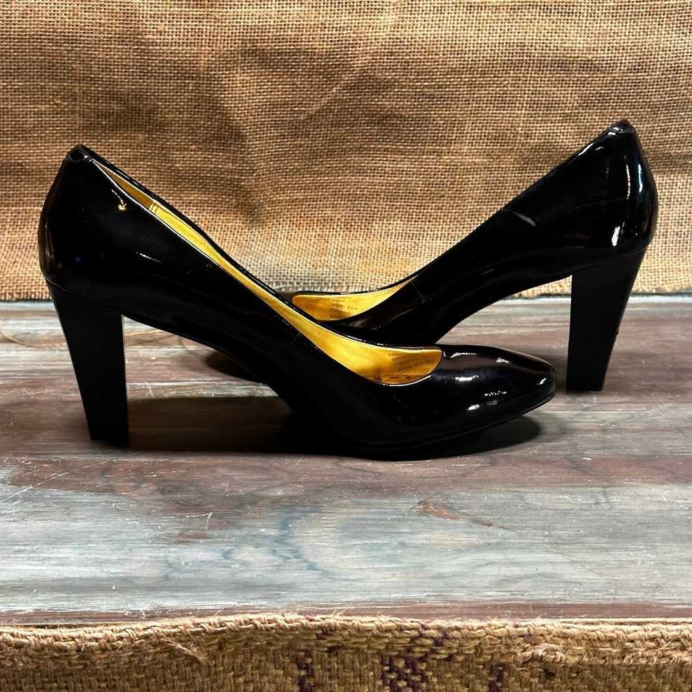 Coach black patent leather round toe pumps - image 5