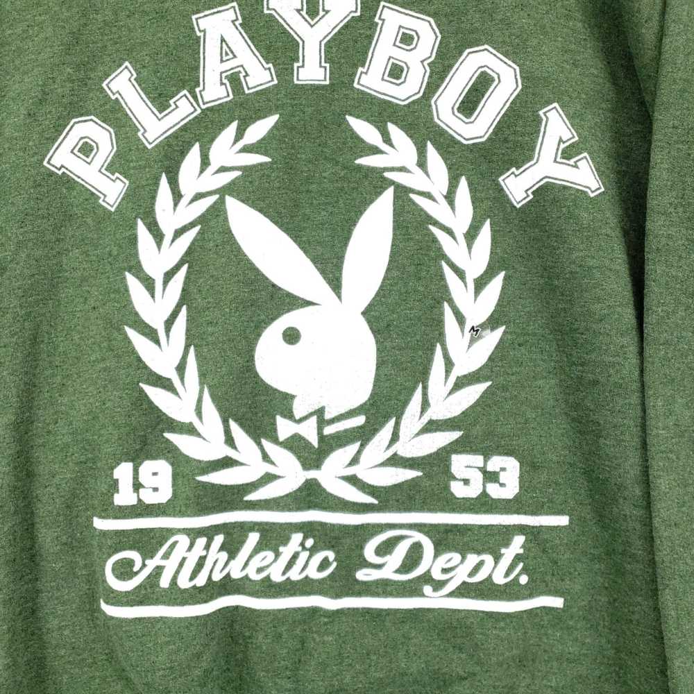 Playboy Green Crew Neck Oversized Long Sleeve Pul… - image 4