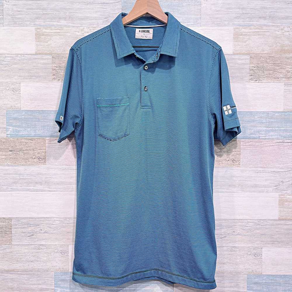 Other LinkSoul Tidewater Interiors Stripe Polo Sh… - image 1