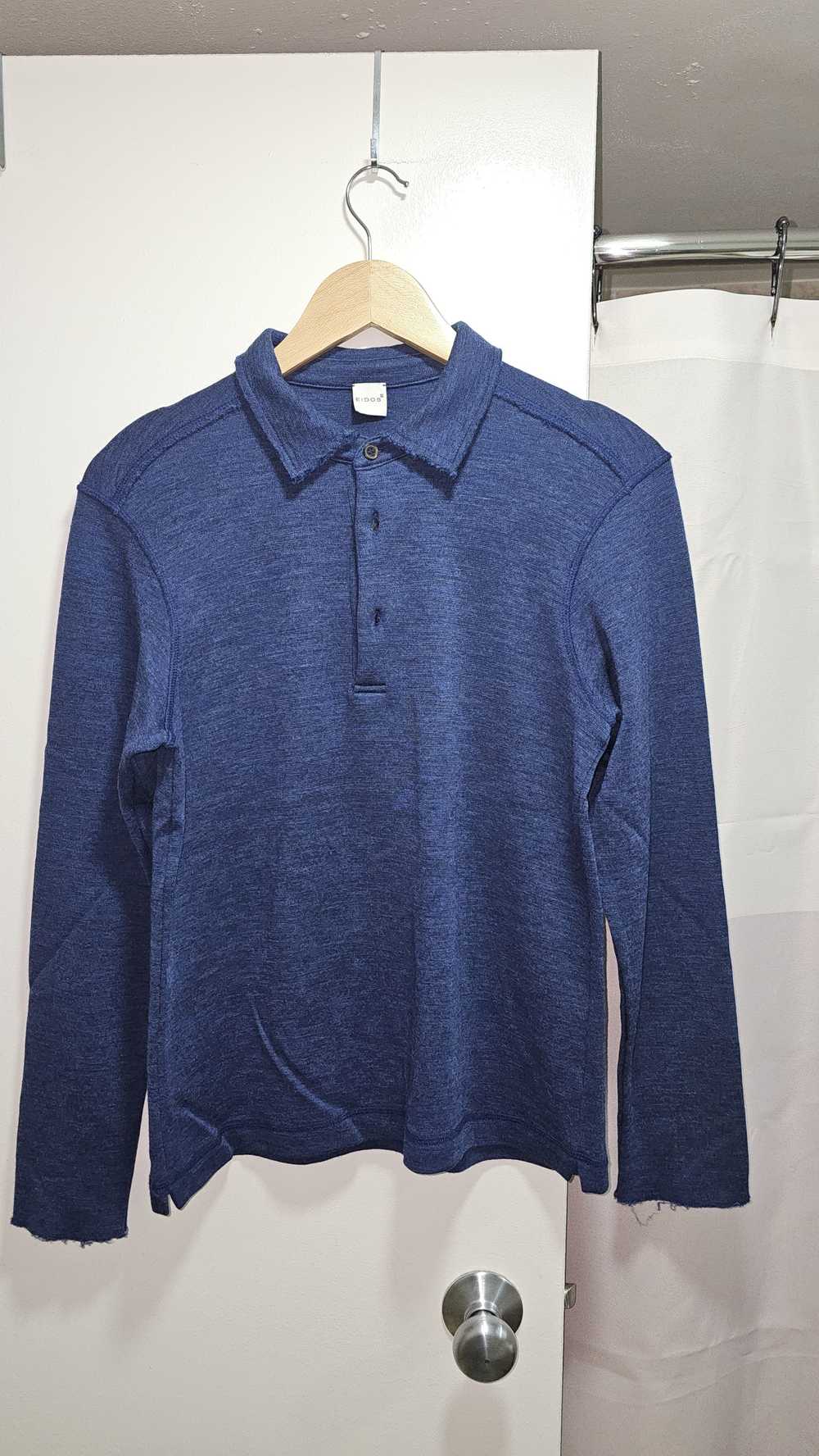 Eidos Napoli Eidos Napoli Wool Long Sleeve Polo [… - image 1