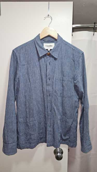 Corridor Corridor Overshirt Size Small Linen-Cotto