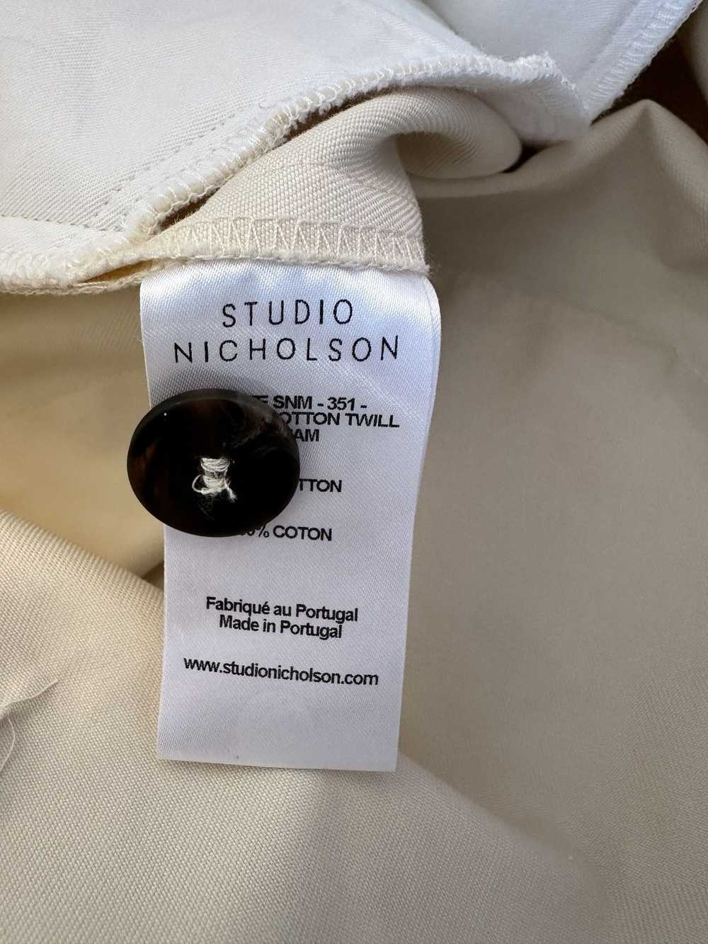 Studio Nicholson Studio Nicholson Sorte Pants Cre… - image 4