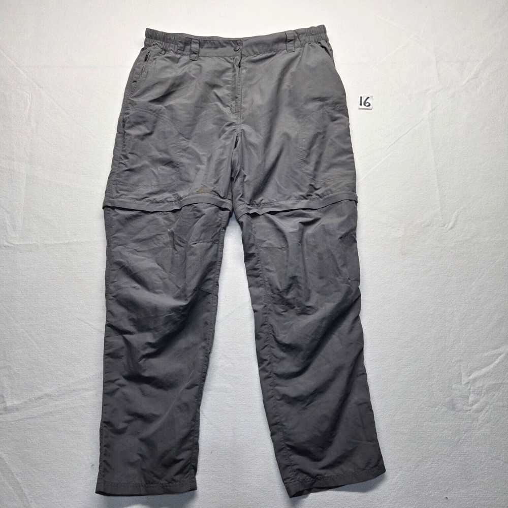 Vintage Mens Large Gray Cargo Hiking Pants with Z… - image 1