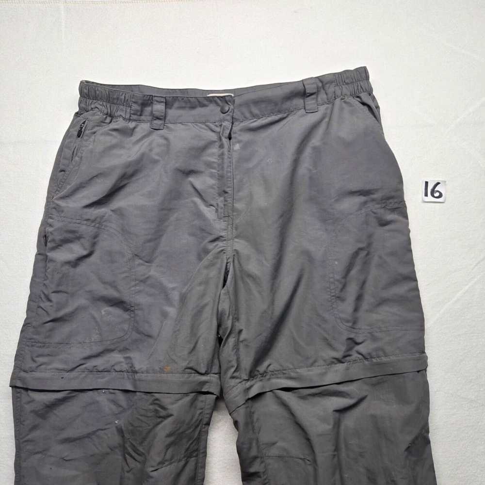 Vintage Mens Large Gray Cargo Hiking Pants with Z… - image 2