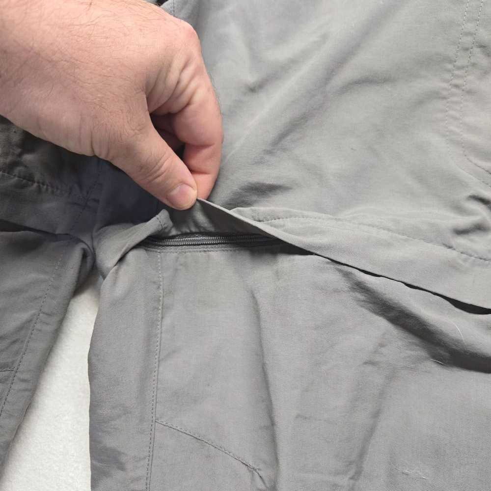 Vintage Mens Large Gray Cargo Hiking Pants with Z… - image 3