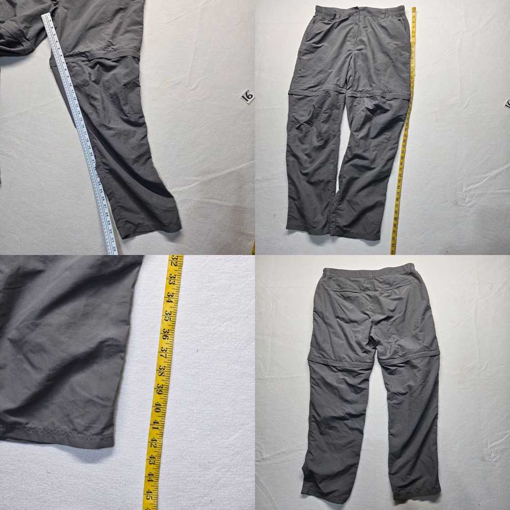 Vintage Mens Large Gray Cargo Hiking Pants with Z… - image 8