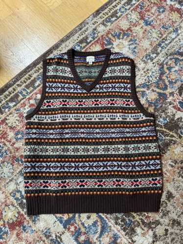 J.Crew × Vintage Fair Isle Sweater Vest