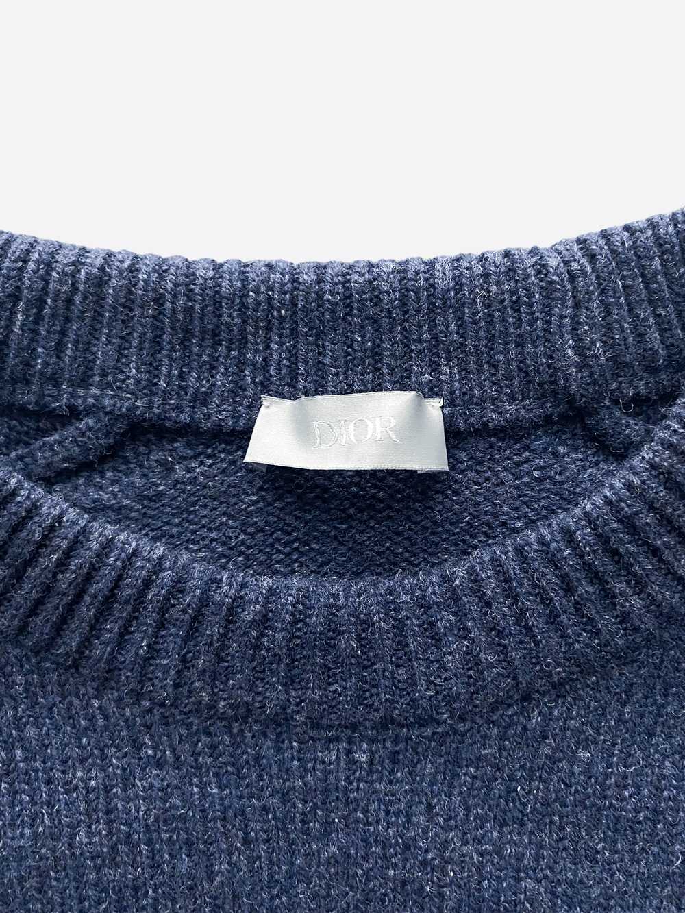 Dior Christian Dior Navy Atelier Wool Knitted Swe… - image 4