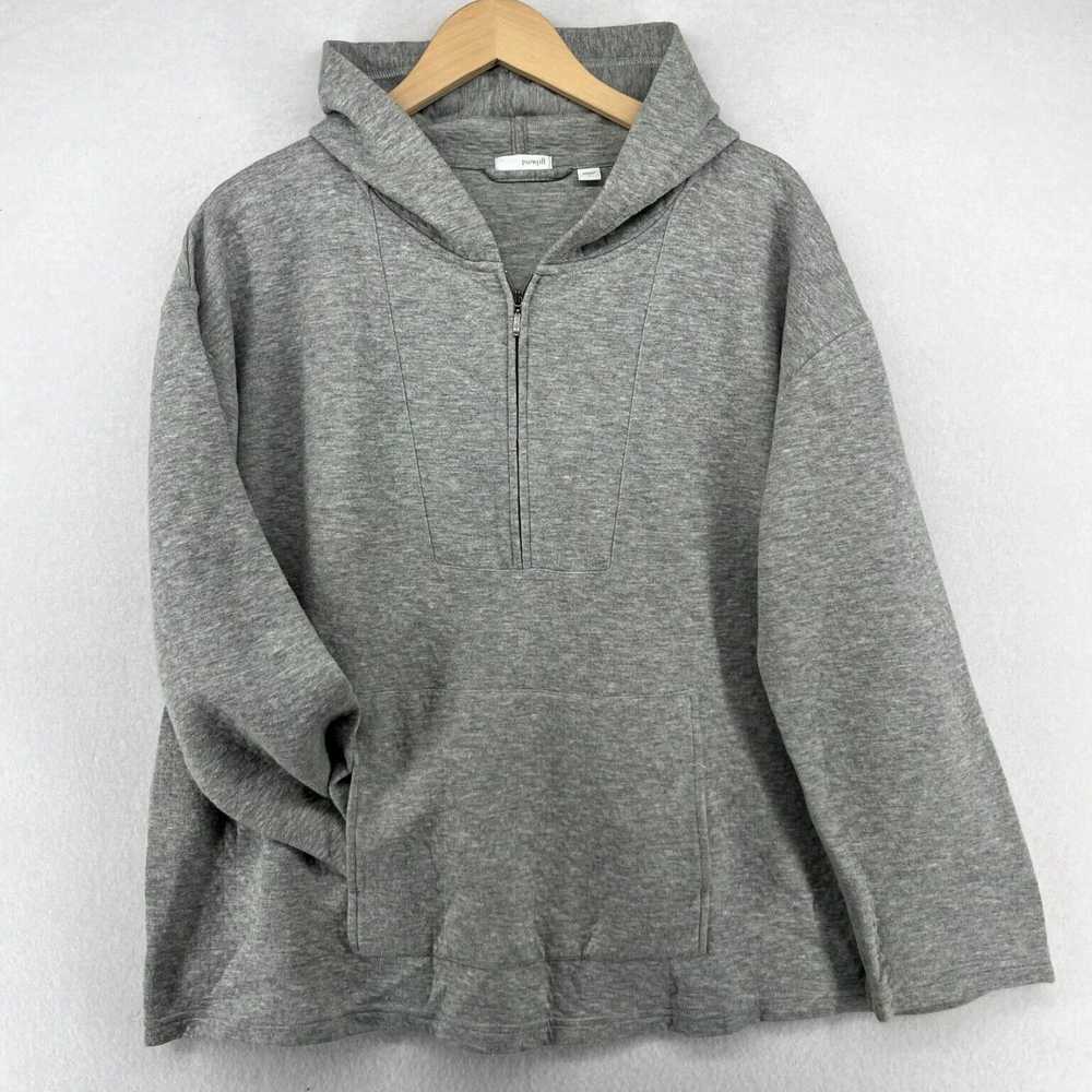 Vintage J JILL Authentic PURE Melange Gray 1/4 Zi… - image 2