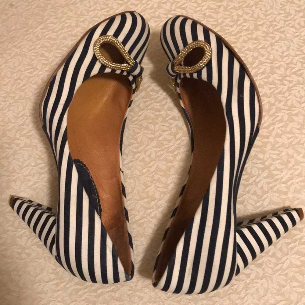 Malone’s for Aquazzura Striped Pumps - image 3