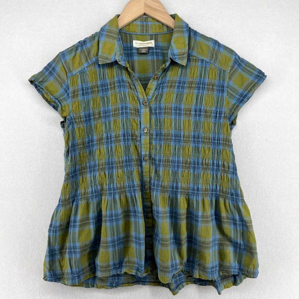 Vintage Authentic Anthropologie Jemesa Smocked Bu… - image 1