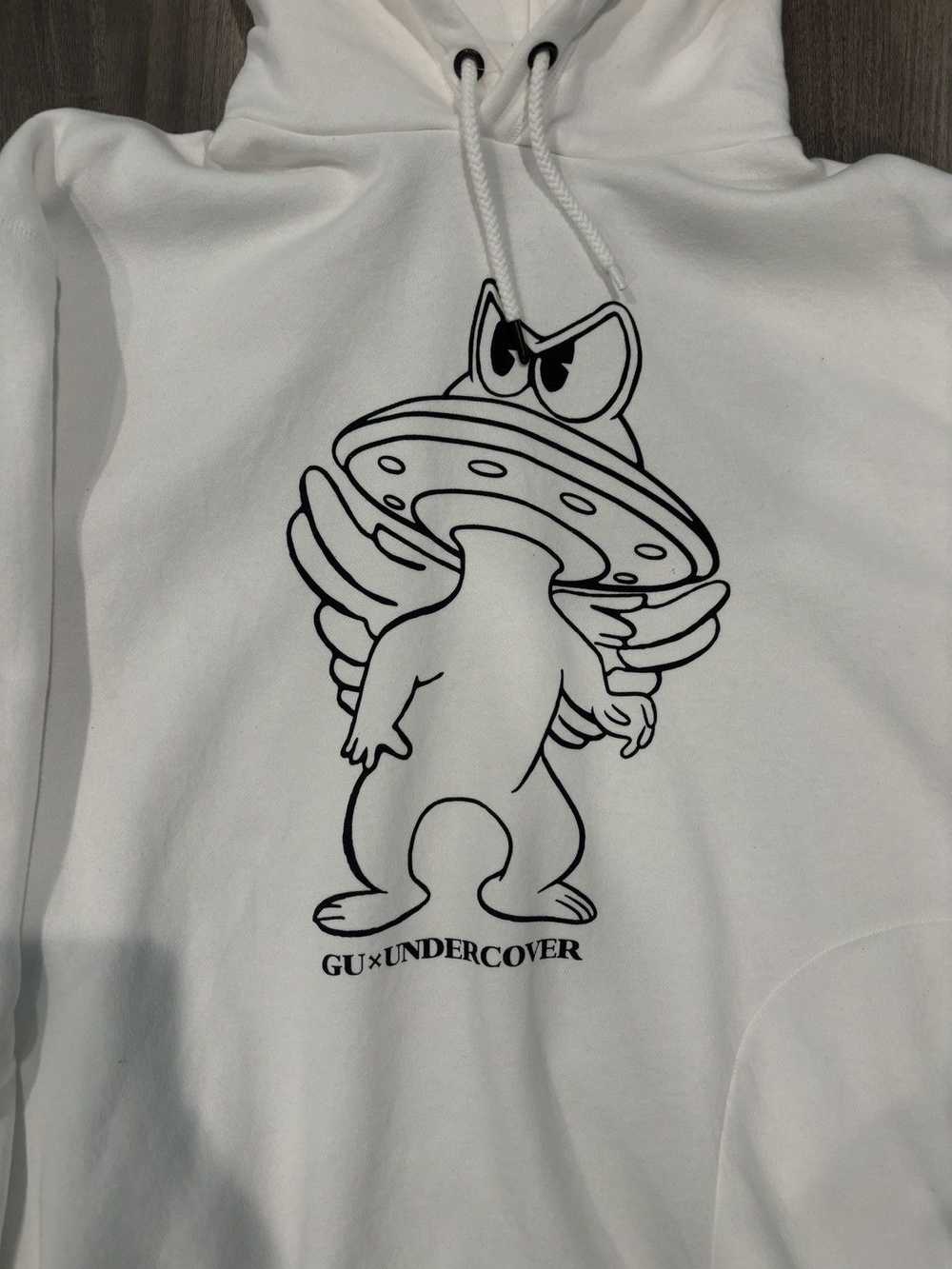 GU × Undercover Undercover white pullover hoodie - image 2