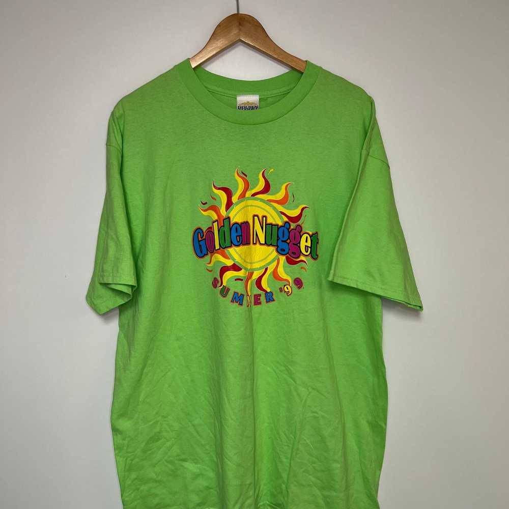 Vintage 1999 Vintage Golden Nugget Shirt Green Su… - image 1