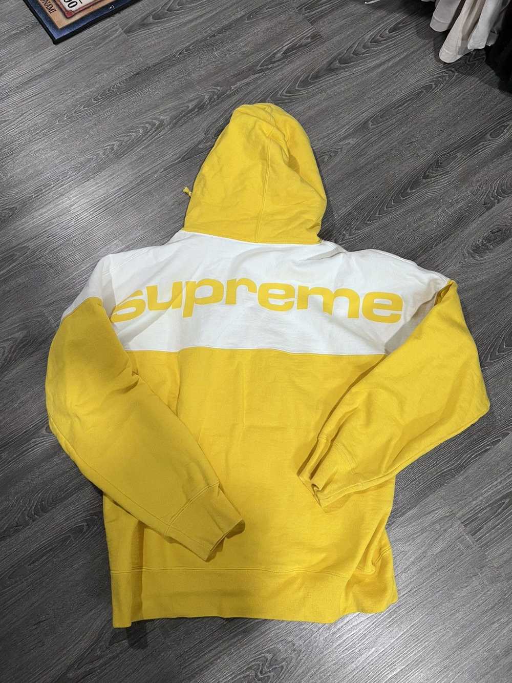 Supreme Supreme FW17 Yellow Blocked Hoodie - image 5