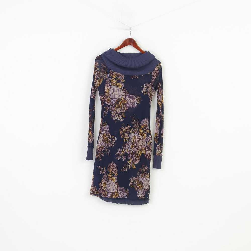 Liu-Jo Liu Jo Woman M Dress Navy Petit Flower Pri… - image 1