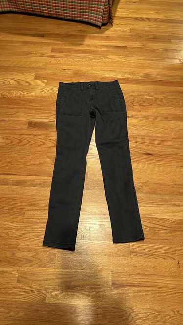 Cabi The Quest Pants Ribbed Gray Skinny Ankle Stre