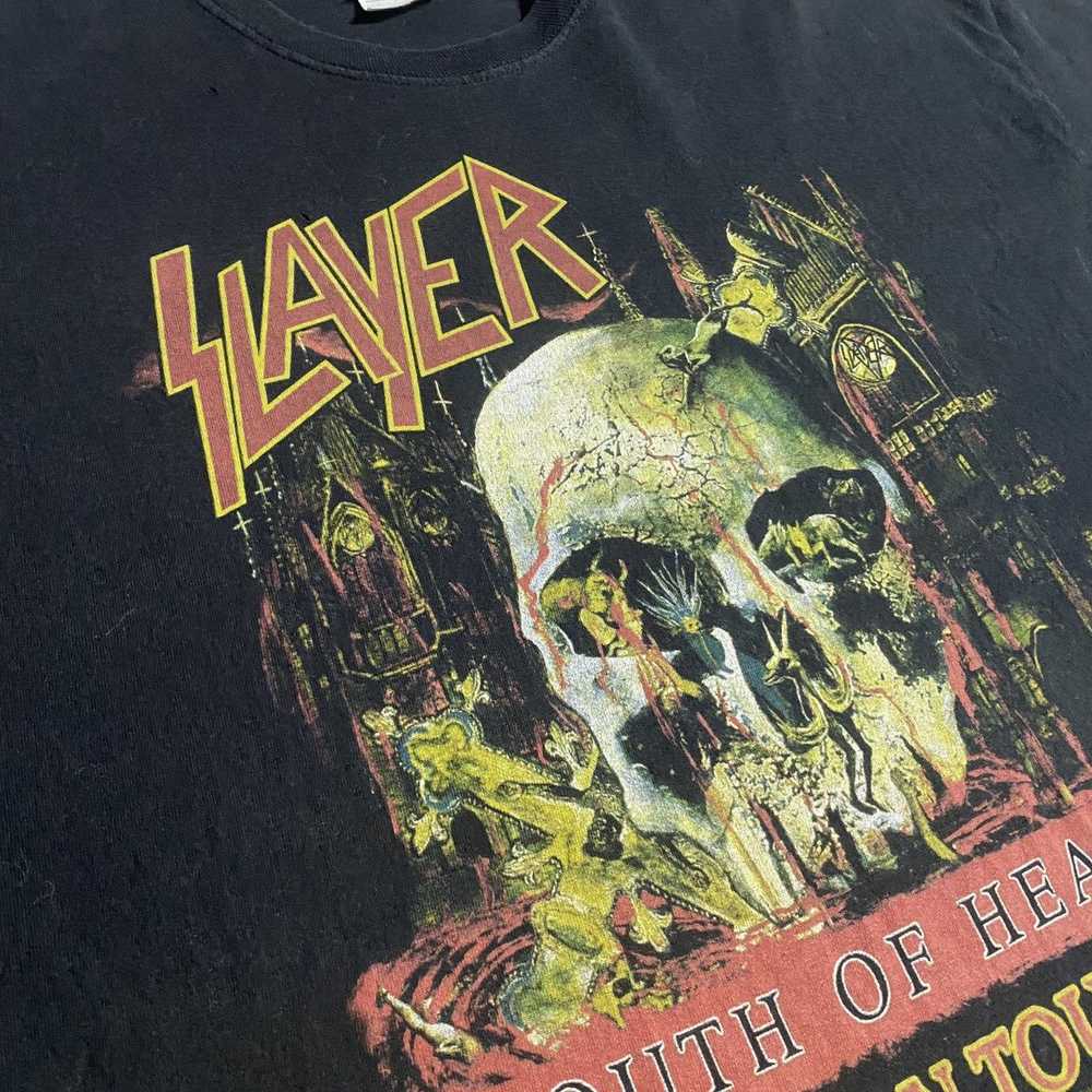 Band Tees × Slayer × Vintage SLAYER Shirt XL Band… - image 6