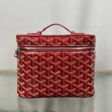 Goyard GOYARD Goyardine Muse Red Vanity Case