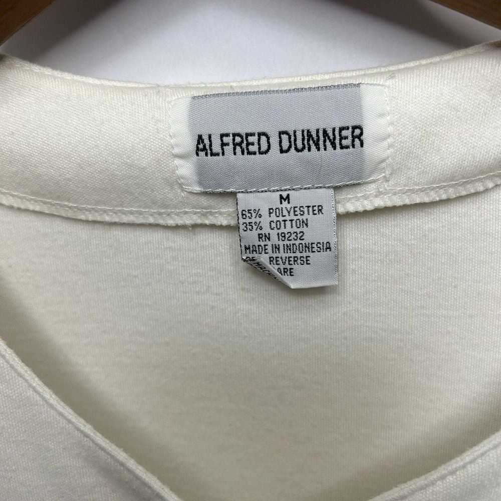 Vintage Alfred Dunner Womans Shirt M Ivory Floral… - image 3